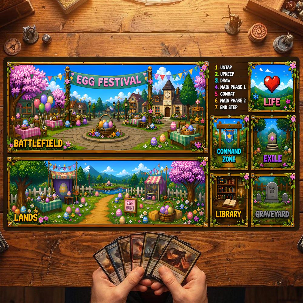Farming Zone - Tapete de Jogo para Cartas Mágicas